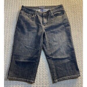 Baccini Jean Shorts Womens Size 10 Heavy Cotton Stretch Textured Back Pockets